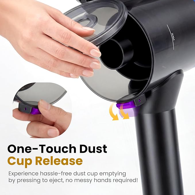 NEWBULIG Cordless Vacuum Cleaner Powerful Stick Vacuum with Flexible Steering &amp Extendable Pole3 Brush Heads 35Mins Runtime Lightweight Wireless for Hardwood Floors &amp Carpet Pet Hair Wal