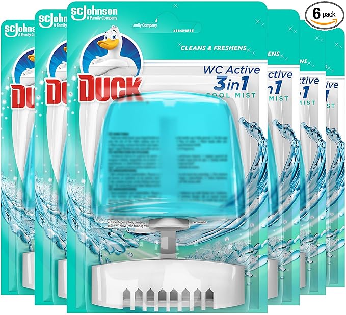 Toilet Duck Cool Mist Liquid Rim Block (Pack of 6)