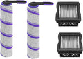 Replacement Accessories Kit for NARWAL S30 Pro / S30 Wet Dry Vacuum Cleaner：4 Pack Parts 2 Main Brush 2 Filters Spare Attachments