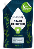 Puracy Stain Remover Natural Travel and Laundry Stain Cleaner for Clothes Baby Essentials Kids Stains Oil and Fabric Spot Cleaner Unscented (Stain Remover Spray 48 fl oz)