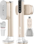 Steamer for Clothes Portable Handheld Garment Steamer15s Fast Heat-up180ml TankSteamer Ironing Gloves35 Minutes of Continuous Ironing for Travel and Home(Champagne Gold)