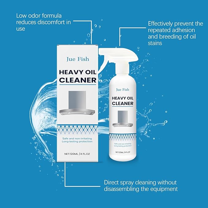Heavy Duty Foam Cleaner For Grease &amp Grime - Kitchen Range Hood Stove Cleaner - Dissolves Stubborn Oil Stains(3PCS)