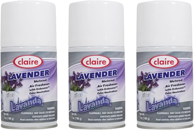 Claire CL115 Lavender Metered Air Freshener 7 Oz (3 Pack)