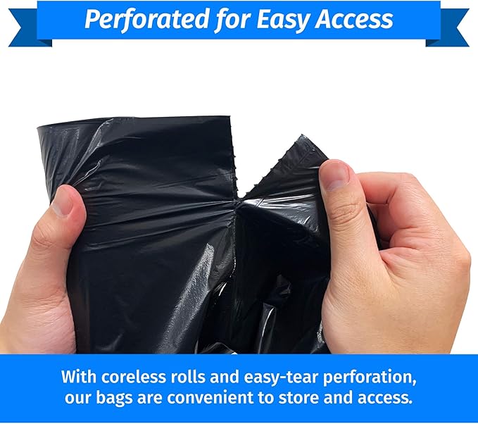 Reli. SuperValue 65 Gallon Trash Bags | 60 Count | Made in USA | Heavy Duty | Black Multi-Use Garbage Bags