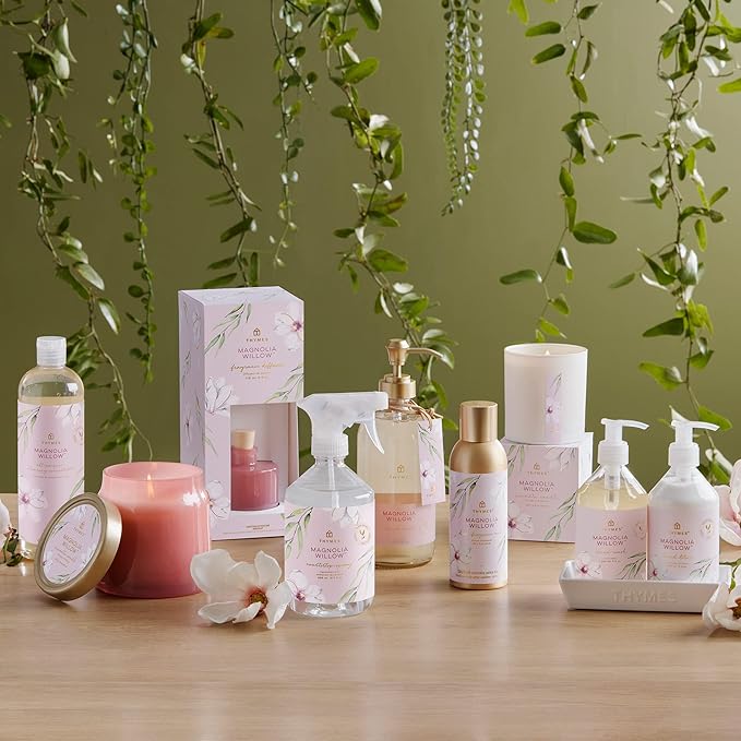 Thymes Home Fragrance Mist – Room Air Fresheners for Home Long Lasting – Air Freshener Spray – Premium Home Fragrance – Airy Notes of Willow Magnolia Mandarin &amp Jasmine (Magnolia Willow 3 oz)
