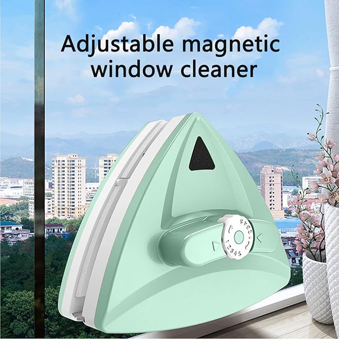 Window Cleaner Magnetic Magnetic Window Cleaner 5-Files Adjustable Glass Cleaner Wiper Cleaning Tools for Double Glazed Window
