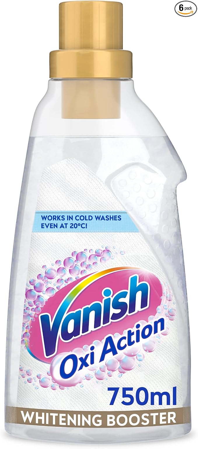 Vanish Oxi Action Fabric Stain Remover Gel Whites - Stain Remover and Whitener 750ml