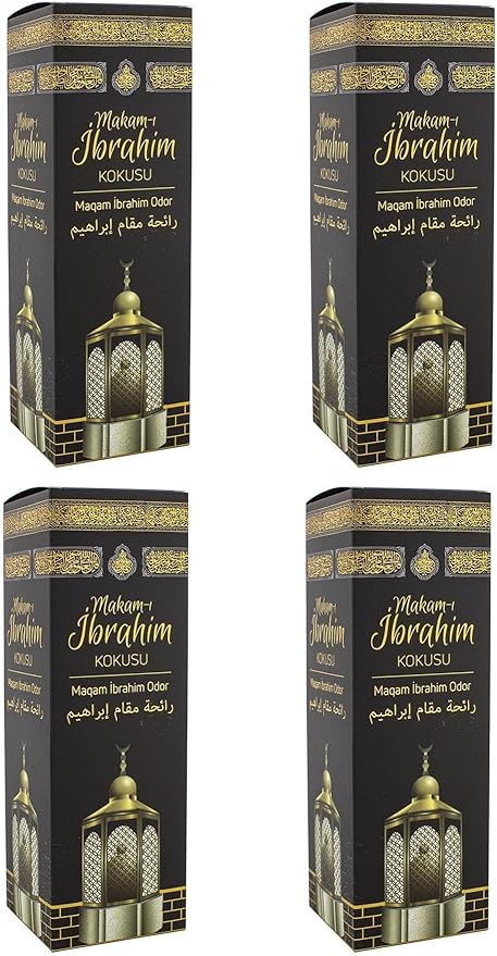 Makam-ı Ibrahim Scent Spray 400 ml 4-Pack Room Air Freshener Holy Fragrance Home and Office Use Odor Eliminator - One Size