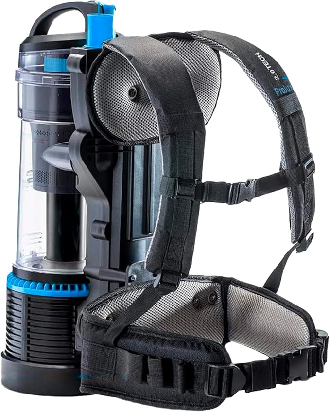 Prolux 2.0 Cordless Battery Bagless Backpack Vacuum Cleaner Dual HEPA Shield Filtration Tool Accessory Kit