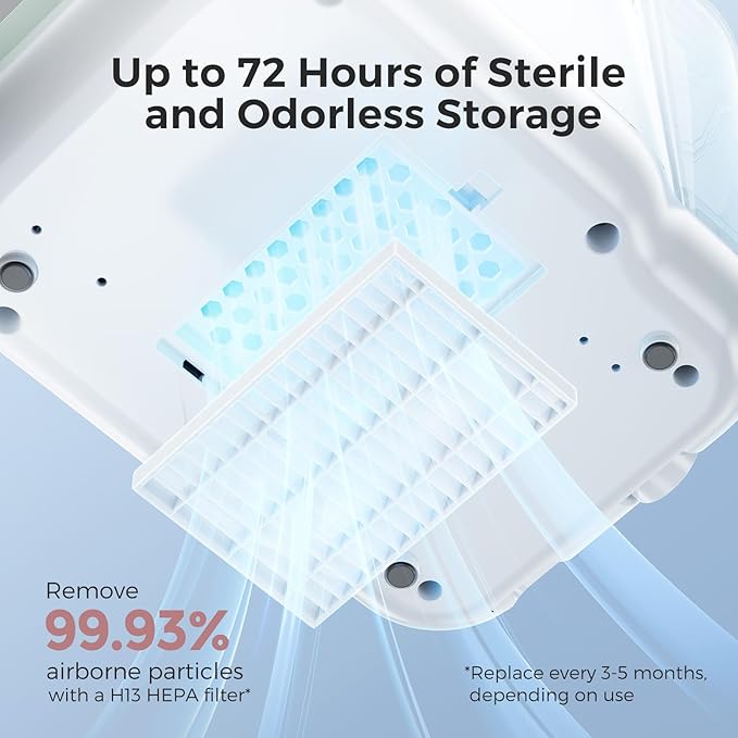 Momcozy KleanPal Pro Baby Bottle Washer Sterilizer &amp Dryer - All-in-One Cleaning Machine for Bottles Pump Parts &amp Baby Essentials - Time-Saving &amp Effortless Care
