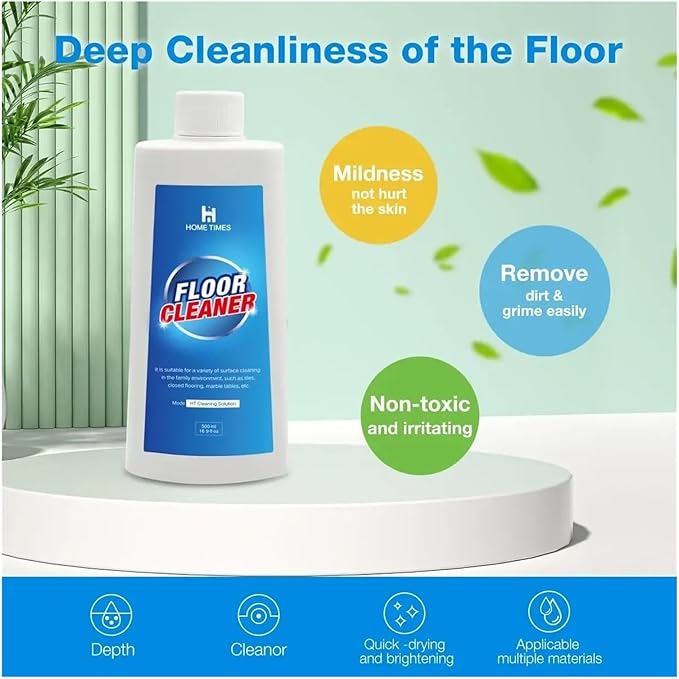 Robot Vacuum Floor Cleaning Concentrate For MopsCompatible For Roborock Compatible For Tineco Etc. Hardwood &amp Multi-Surface(1 bottle)