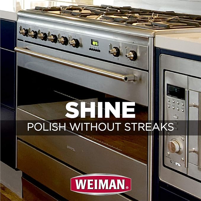 Weiman Stainless Steel Cleaner &amp Polish Aerosol 17 oz - 6 Pack