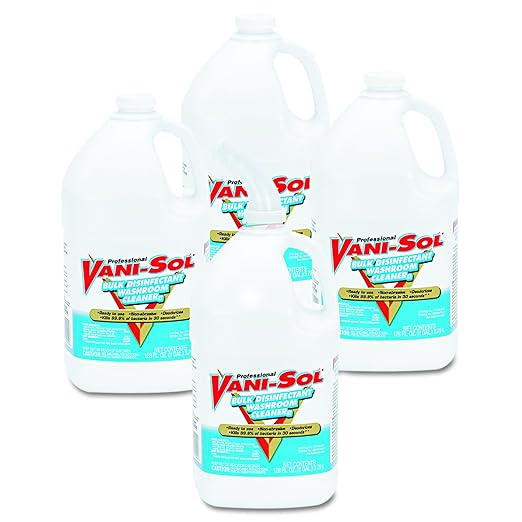 Professional VANI-SOL Bulk Disinfectant Washroom Cleaner 1 Gallon (Case of 4)
