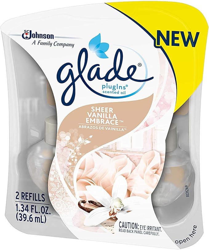 Glade Plugins Refills Sheer Vanilla Embrace 1.34 FL OZ 2 CT (Pack - 6)