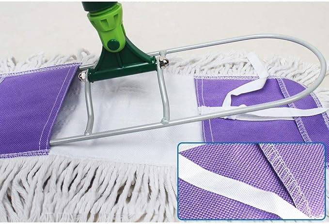 Industrial Class Cotton Floor Mop Dry to Attract Dirt Dust or Hardwood Clean Office