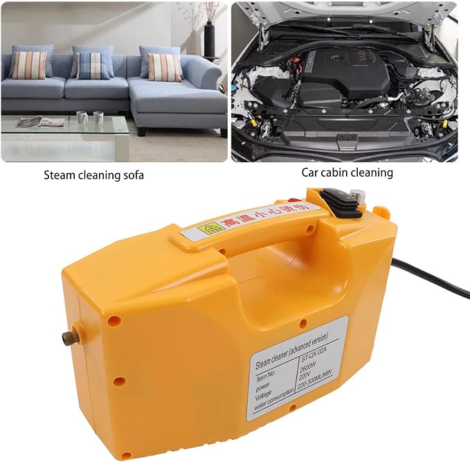 Portable Steam Cleaner Multifunctional Handheld Stream Cleaning Machine High Pressure Temperature Cleaning Machine Temperature Limiting Power Cut and Leakage Design