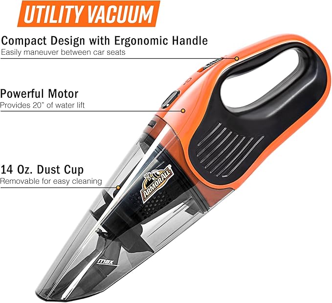 Armor All AA07V1 0902 Handheld Car Vac Orange