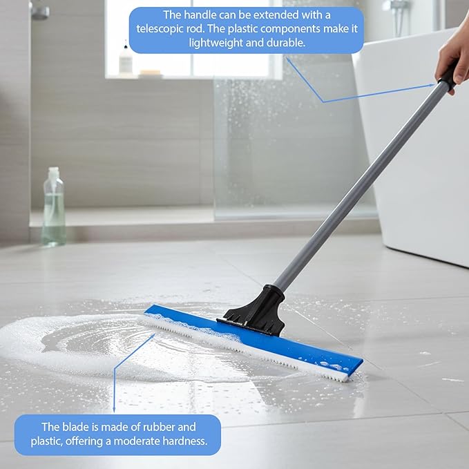 1 Pack 16 Inches Epoxy Floor Squeegees Notched Squeegee for Self Leveling Cement Urethane Epoxy Floor Tools