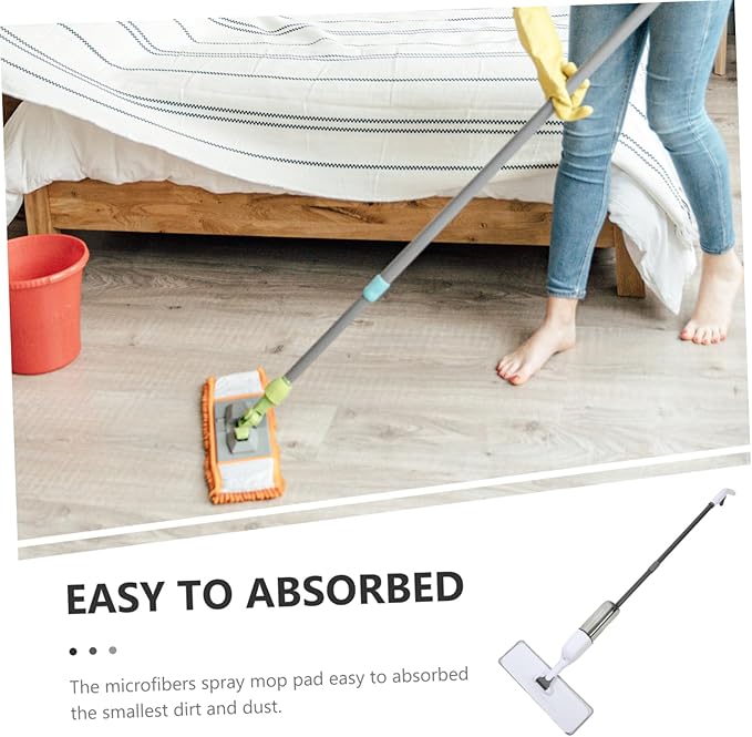 Wood Floor Mop Dust Cleaner Floor Cleaner Alternative Spray Mop Microfiber Pad Quick