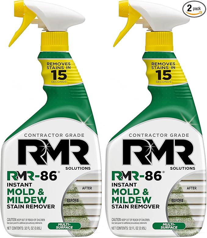 RMR-86 Instant Mold and Mildew Stain Remover Spray - Scrub Free Formula 2 Pack - 32 oz