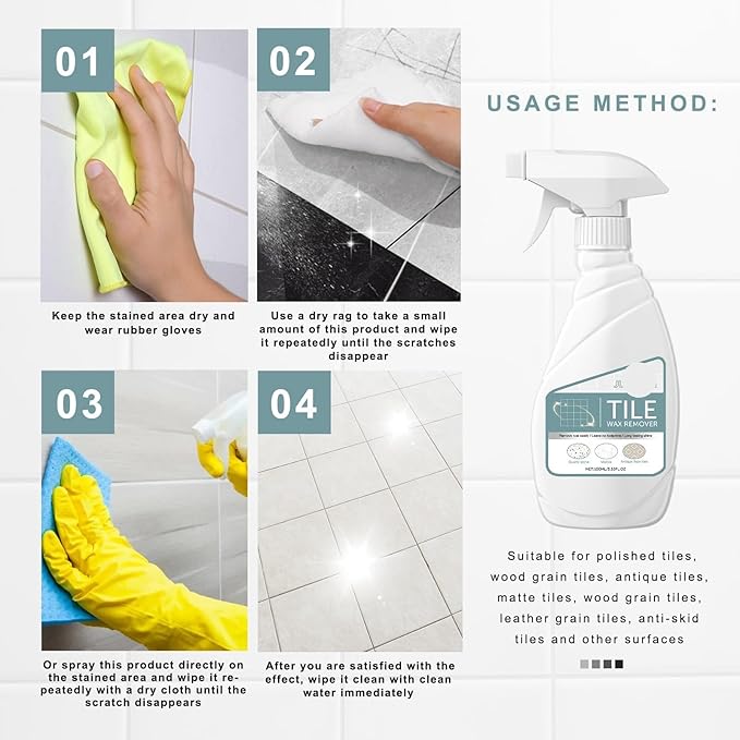 Ceramic Stone Crystal Coating Agent - Kitchen Quartz Tile Cleaner Stain Removal &amp Scratch Repair(3PCS)