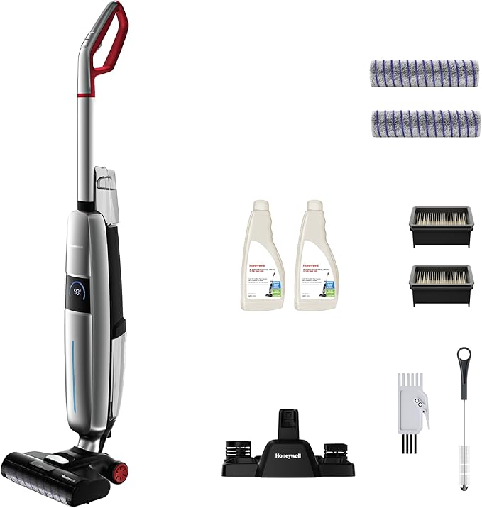 Honeywell FC15 Ultamax Elite Cordless Wet Dry Vacuum Cleaner Floor Cleaner 3-in-1: Precision Spray Power Scrub and Vacuum
