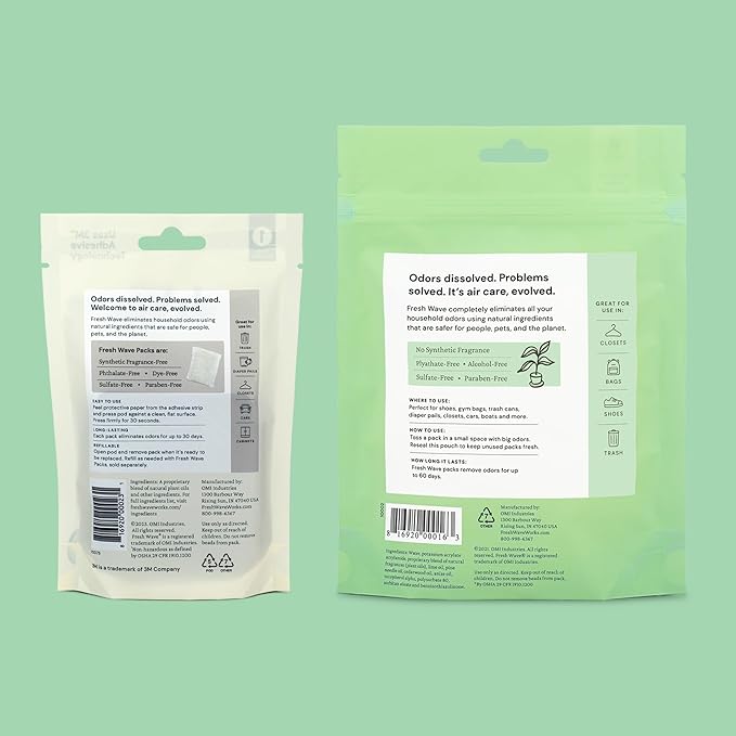 Fresh Wave Odor Removing Packs and Sprays Bundle: (2) 8 fl. oz. Sprays (1) 6ct Packs and Pod Combo