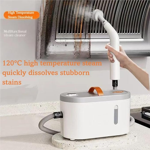 1200W Handheld Steam Cleaner 750ML Tank Portable Steamer for Cleaning with 12 Pcs Accessories for Dirt Grease Grout Floor Couch and Car