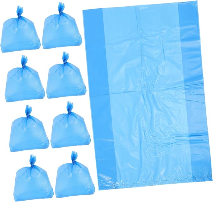 50pcs Thickened Plastic Trash Bags Durable Garbage Bags for Kitchen Bathroom and Bedroom Tear Design for Reliable Use Convenient for Home Office and Hotel Cleaning