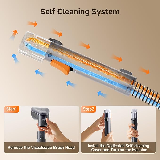 Uwant Portable Carpet and Upholstery for Deep Cleaner 18Kpa Carpet Cleaner Machine for Cars Pets with Cleaning Tool and Self Cleaning for Spot Rug Couch