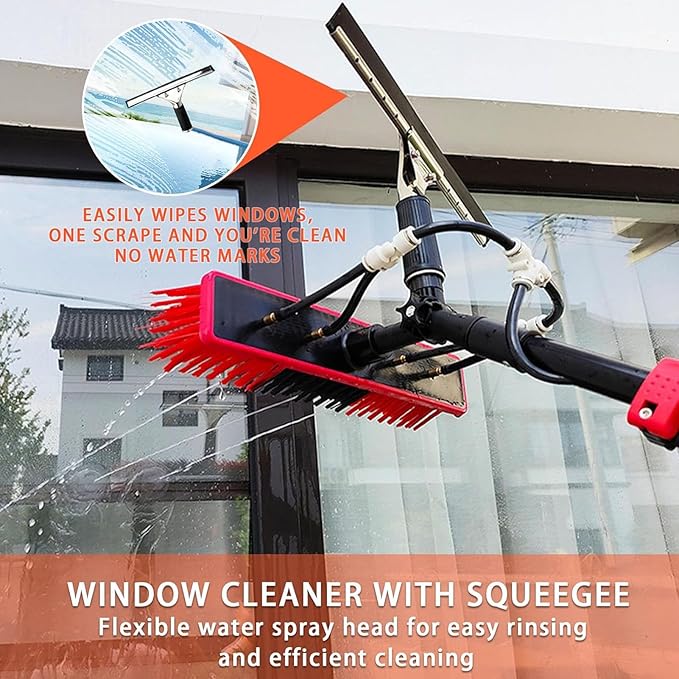 Window Cleaning Telescopic Brush Conservatory Roof Cleaner Water Fed Pole Photovoltaic Panel Cleaning6m