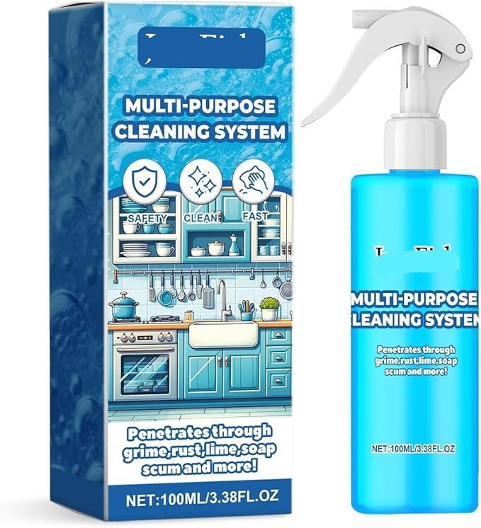 Kitchen Grease Foam Cleaner Multi-Purpose Gentle Stain Remover For Stovetops Countertops Sinks Glass(2PCS)