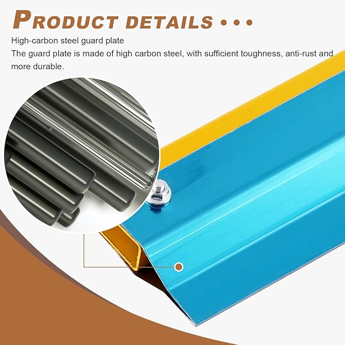 Notched Squeegee for Self Leveling Self-Leveling Floor Squeegee with 78.7 Long Stainless Steel Handle Cement Floor Leveling Tool Construction Tool with 3 Racks