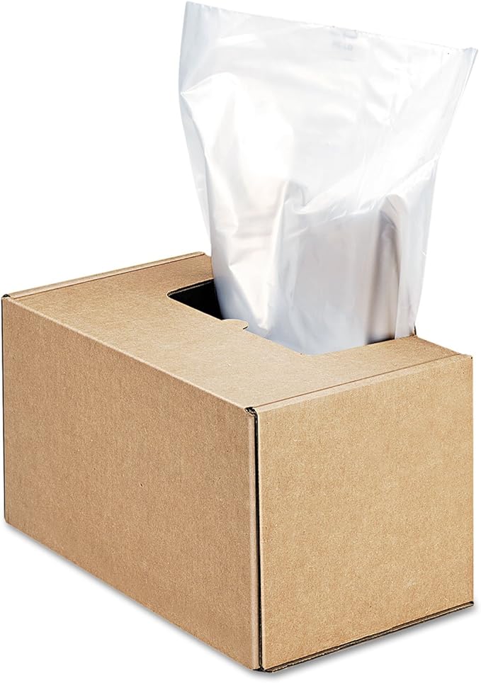 Fellowes Powershred Shredder for 2127/3140/3250/4250 Series 50 Bags &amp Ties (3604101) 50 Gallon clear