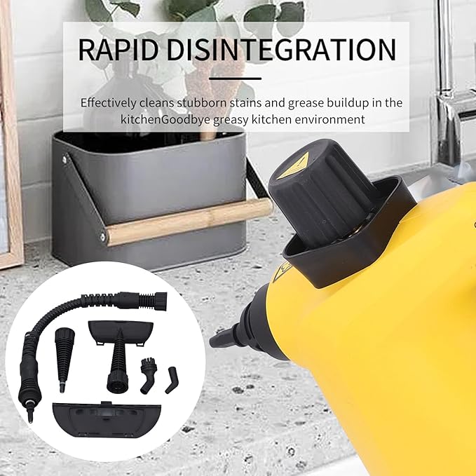 High Temperature Handheld Steam Cleaner for Home Cleaning Machine with 9 Accessories (US Plug 110v)