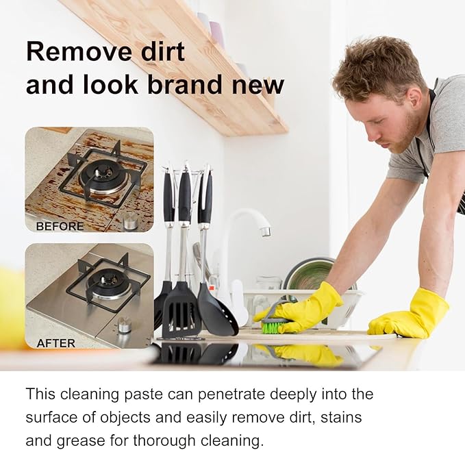 Multi-Surface Cleaning Cream - Effective For Kitchen Grease Sink Stains Household Surfaces Easy To Use(2PCS)