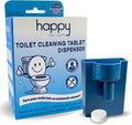 Happy Toilet Cleaner Automatic Toilet Bowl Cleaner - Easy to Install Toilet Tablet Holder - Self-Cleaning Toilet System Deep Clean with Every Flush - Made in the USA
