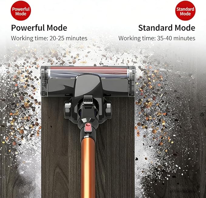 Cordless Vacuum Cleaner150W Stick Vacuum Self-Standing for Home Handheld Vacuum for Pet Hair Carpet and Hard Floors
