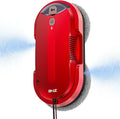 BNZ Smart Window Cleaning Robot Twin Turbo &amp Dual Auto-Spray Window Cleaner with Multiple Safety System AI Path Planning Frameless Edge Detection K1 (Ruby Red)