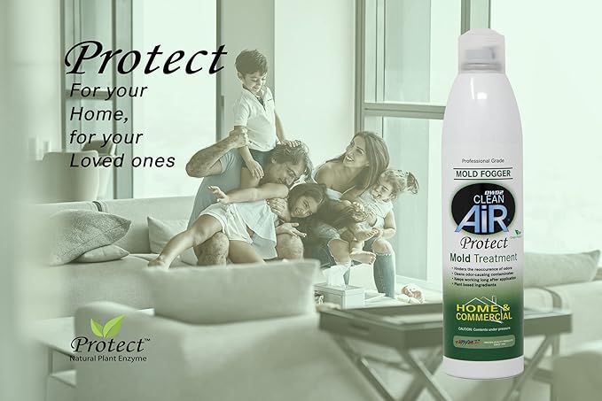 Protect™ Home &amp Commercial Mold-Treatment Plant-Based Mold-Odor Remover Fogger Treatment - eco-friendly solution for a safer and healthier living and working space. (14 oz)