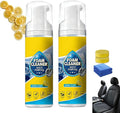 Powerful &amp Multipurpose Car Interior Foam Cleaner All-Purpose Rinse-Free Foam Cleaner Spray Car Seat Cleaner Spray Foam Deep Penetration Rich Foaming Stain Remover (2PCS 150ML)