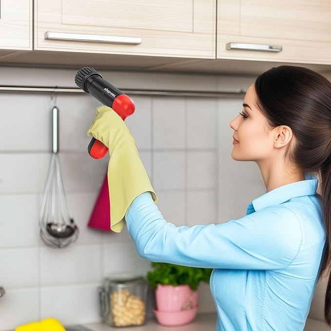 Shop-Vac Cordless Spin Scrubber 2-Speed (180/240RPM) Electric Cleaning Brush with 5 Multi-Surface Heads 2000mAh Battery 60-Min Runtime for Kitchen &amp Bathroom