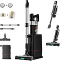 DlandHome Cordless Vacuum Cleaner Portable Rechargeable Stick Vacuum with Auto-Empty System Up to 45 Minutes Anti-Tangle Brush LED Headlights 35KPA Powerful Suction for Home Pet Hair Carpets