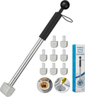 2026 New Pumice Toilet Cleaner 17inch with Handle - Toilet Pool &amp Tub Hard Water Stain Remover (1handle+8pumice)