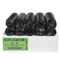 Aluf Plastics 30-33 Gallon Trash Bags Source Reduction Series Value High Density 18 Micron (equiv) 34 x 40 - Intended for Home Office Bathroom Paper Styrofoam (Pack of 250)