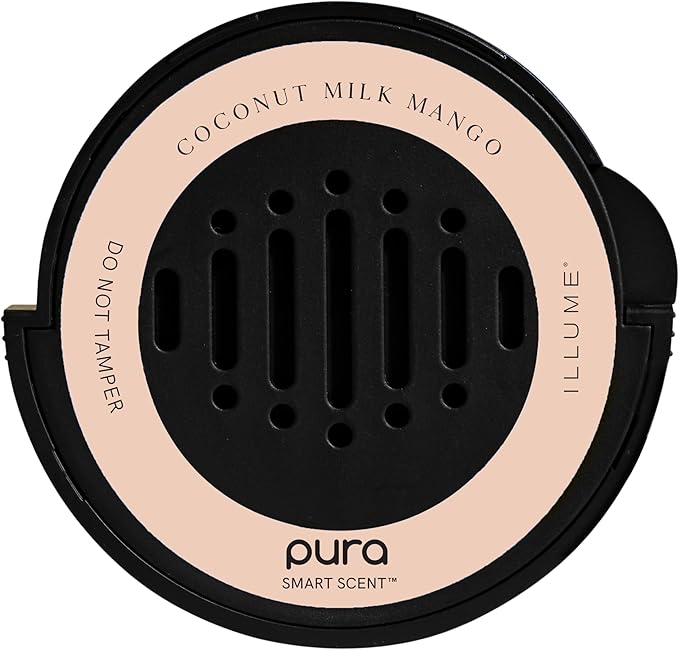 Pura Car Scent Refil - Luxury Fragrance for Smart Diffuser - Long Lasting Scent for 30 Days - Clean &amp Safe Fragrance for Car - Coconut Milk Mango