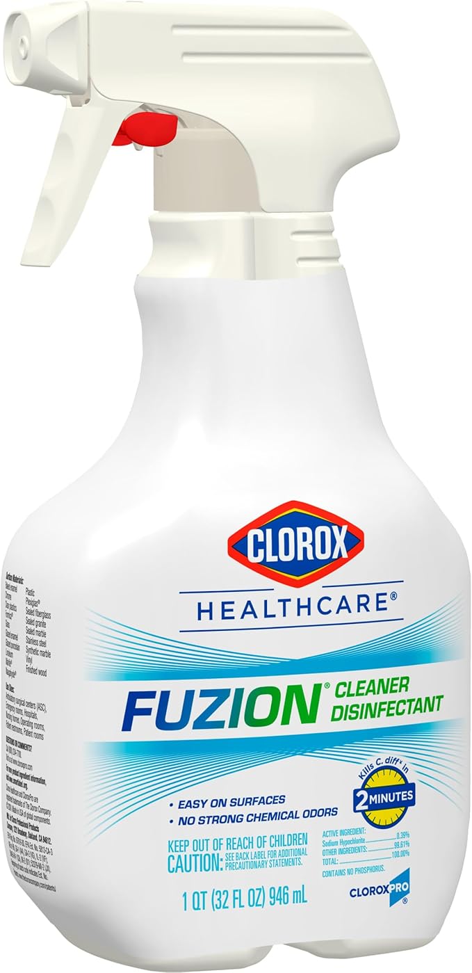 Clorox Healthcare Fuzion Cleaner Disinfectant Spray 32 Fluid Ounces Pack of 9 (Package May Vary)