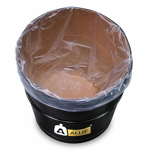 Ultrasac 55 Gallon Clear Plastic Drum Liners 4 MIL - 38 x 63 - For Contractor Industrial Construction &amp Municipal (Pack of 50)