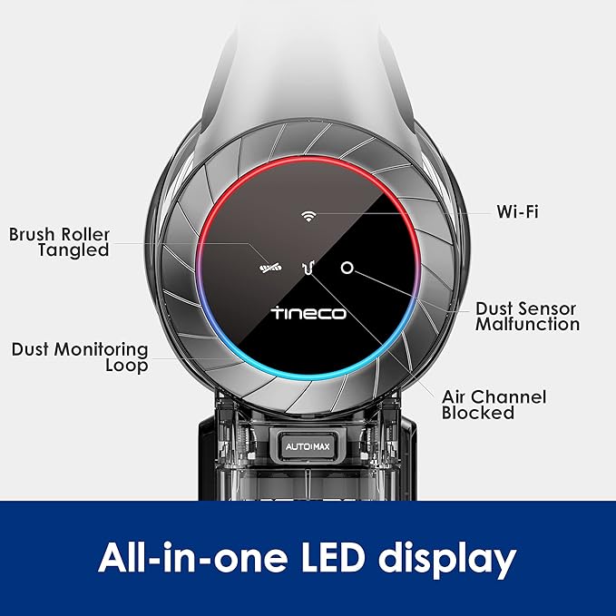 Tineco Pure ONE S11 Smart Cordless Stick Vacuum Cleaner Strong Suction Handheld Vacuum for Hard Floors Cars &amp Pet Hair Lightweight Deep Cleaning