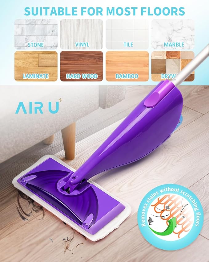 Power Scrubbing Reusable Mop Pads for Swiffer Wet Jet Mops (12 Pack) Wet Jet Refills Washable Microfiber Mop Pads for Floor Cleaning Wet Dry Use